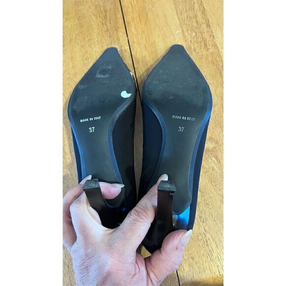 DI SANDRO LEOPARD PRINT SUEDE HEELS WOMEN'S SIZE 7 MADE IN ITALY - Picture 11 of 12